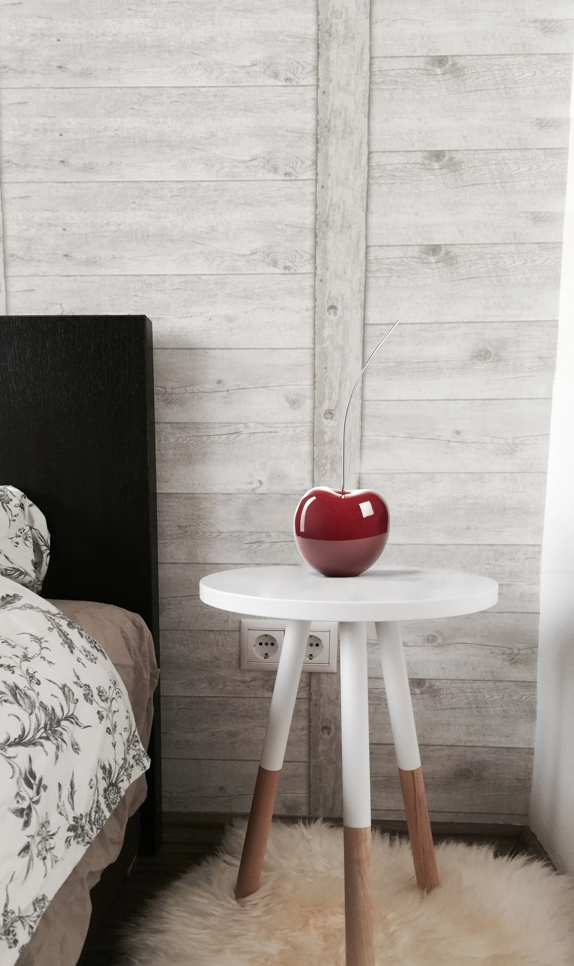 Red Wine Cherry Sculpture - Euro Living Furniture